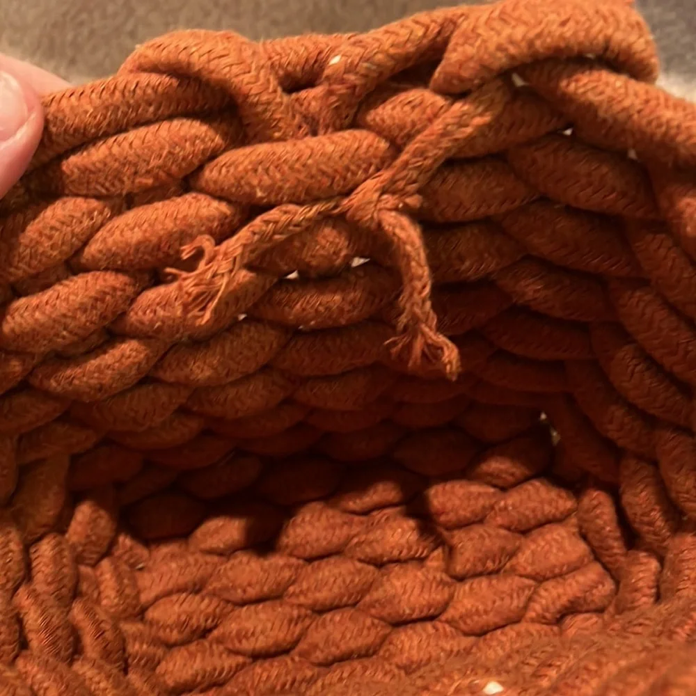 NWT  Target Bullseye Playground Rope Basket In Orange